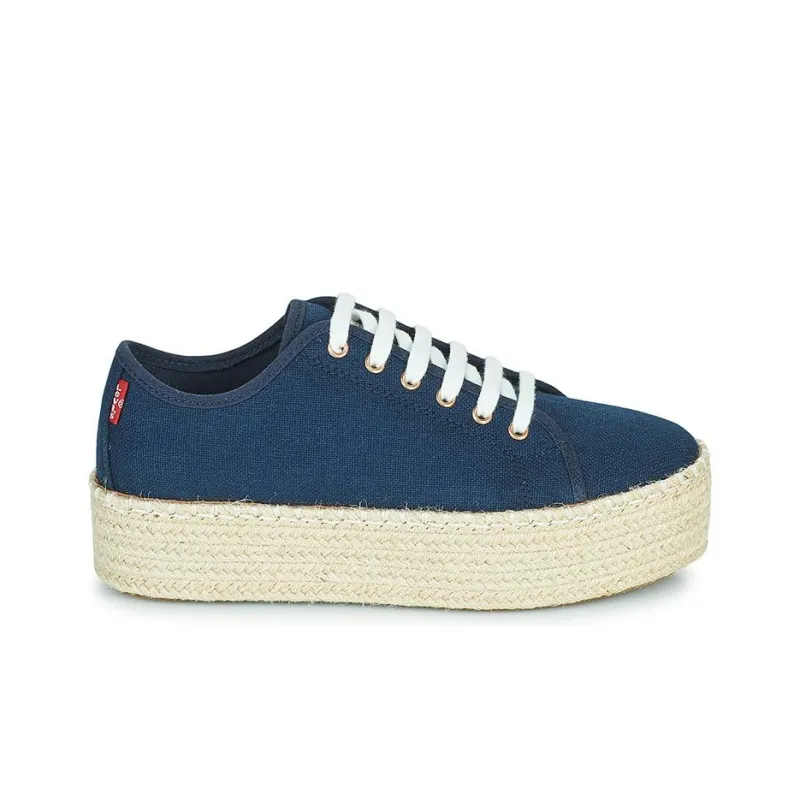 Levis Abrasion Resistant Low Top Canvas Shoes Women's Blue-1