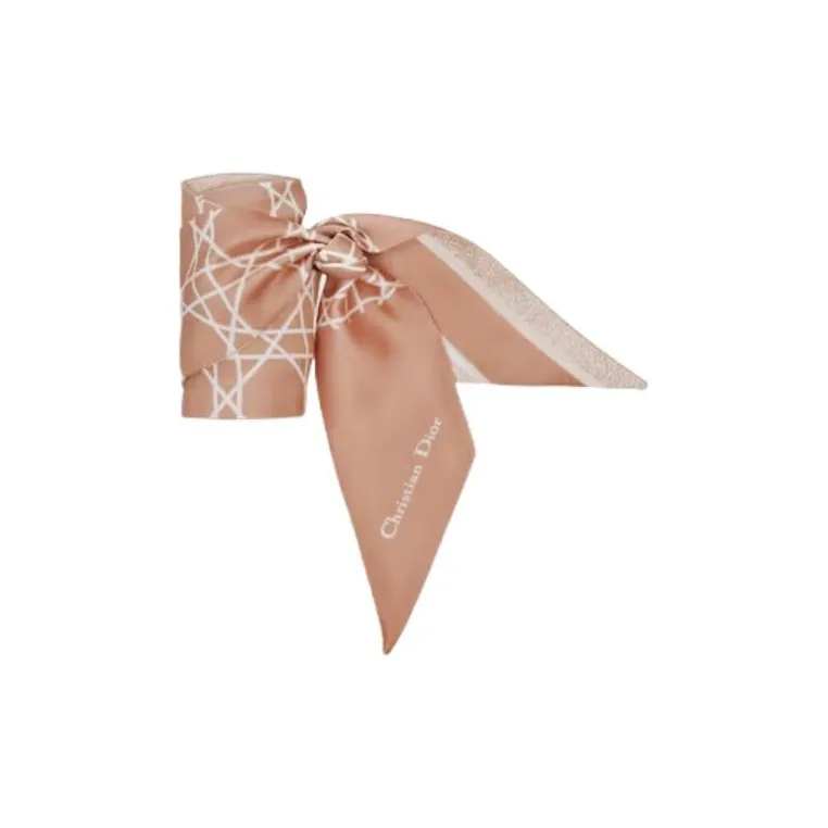 DIOR Silk Scarves Women's Rose Pink-2