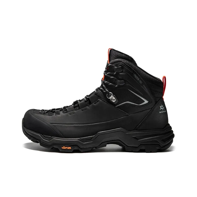 KAILAS N53 2 FLT Collection Slip Resistant Water Resistant Mid Top Outdoor Snowy Hiking Shoes Men's Ink Black-0