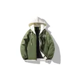 Military Green (Thickened and Fleece-lined Padded Jacket)