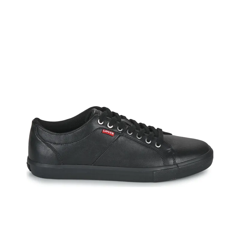 Levis Wear resistant And Lightweight Low Top Skateboard Shoes Men's Black-1