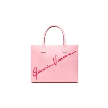 VERSACE Fabric Tote Bag Shopping Bag Handbag Women's Pink