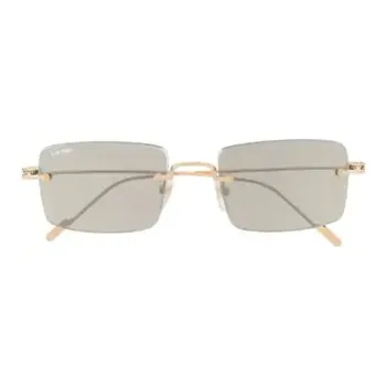 Cartier Signature C De Cartier Precious Rectangular Sunglasses