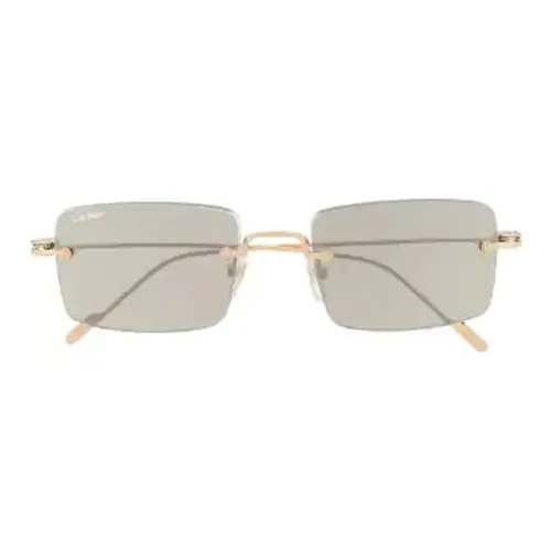 Cartier Eyewear Signature C De Cartier Precious Rectangular Sunglasses