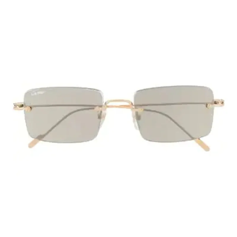 Cartier Signature C De Cartier Precious Rectangular Sunglasses-0