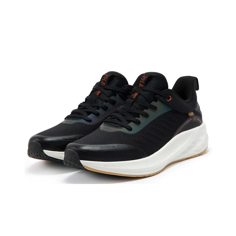 361° Rain Block 6.0 Cushioned Anti-Slip Wear-Resistant And Water-Resistant Low-Top Running Shoes Men's Black White-2
