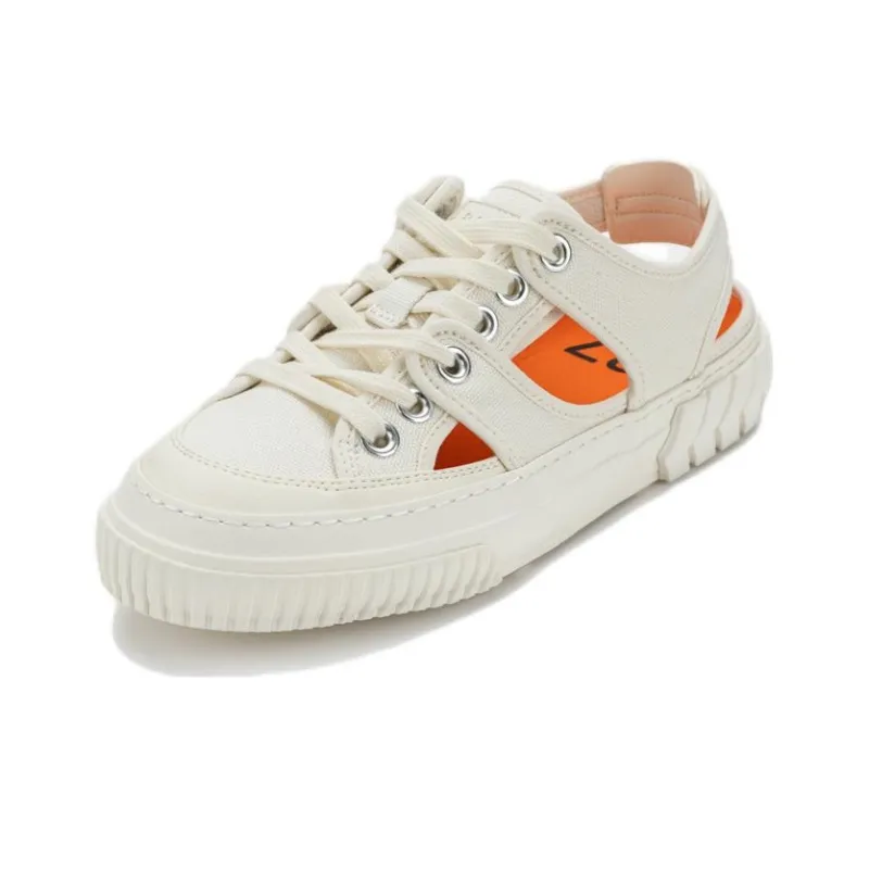 Both Low Top Skateboard Shoes Unisex White-2