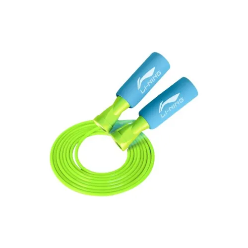 LiNing Fitness Training Non Countable Jump Ropes Fitness Crowd PVC Rope PP Foam Controller 2.8m Light Blue