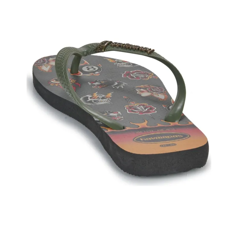 Havaianas Abrasion Resistant Flip Flops Men's Green-5