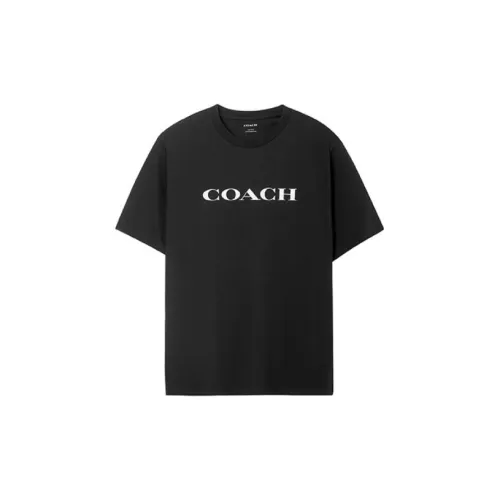 COACH SS23 Outlet Essential T Shirt In Organic Cotton Black