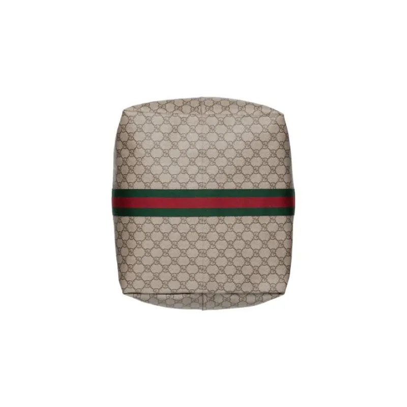 GUCCI Jackie 1961 Canvas With Leather Crescent HOBO Canvas Bag, Shoulder Bag Unisex-6