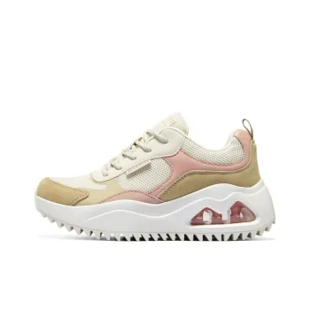 Skechers Street Uno Peaks Shoes 'White Tan Pink' Women's