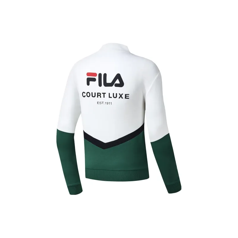 FILA Sweatshirts Men Jade White-1
