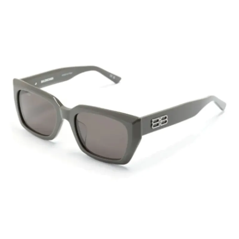 Balenciaga Eyewear Logo-lettering Square-frame Sunglasses-0