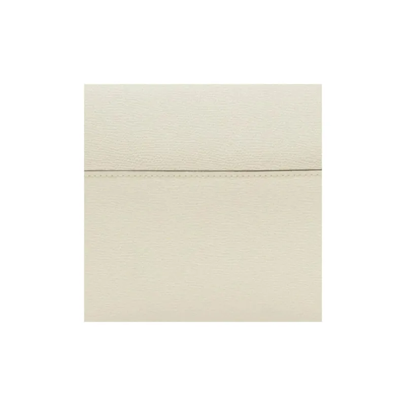 Valextra Serie S Calfskin Shoulder Bag Crossbody Bag Handbag Medium Size Women's White/Black-4