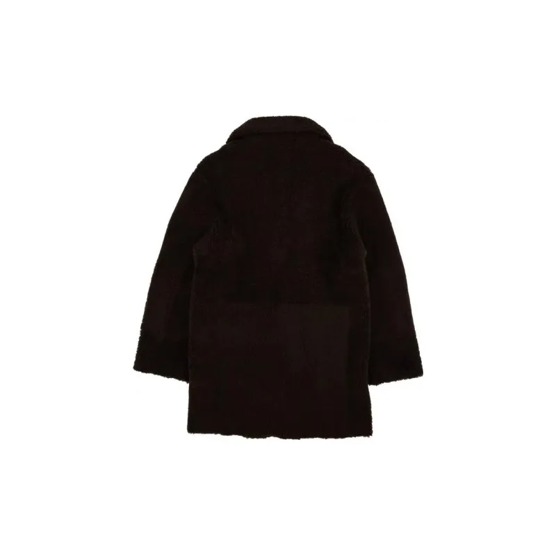 AMIRI Shearling Fur Pea Coat-1