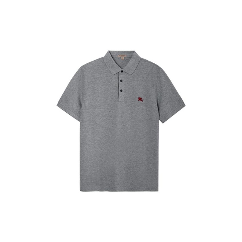 Burberry polo mens grey on sale