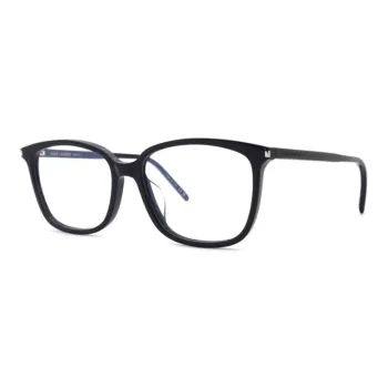 SAINT LAURENT Acetate Irregular Shape Eyeglass Frames Women's Black