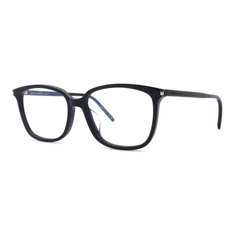 SAINT LAURENT Acetate Irregular Shape Eyeglass Frames Women's Black-0