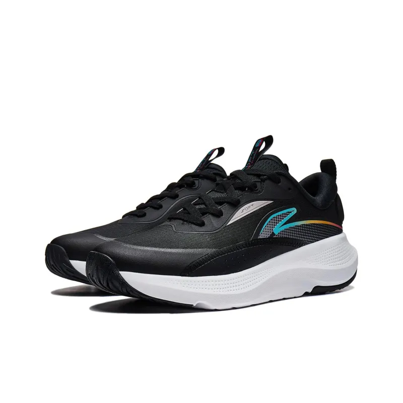 LiNing Soft Element Cushioning Breathable Low Top Casual Shoes Men's Black-2