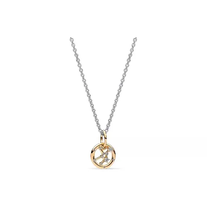 Pandora Copper Silver Alloy Necklaces Unisex Multicolor-0