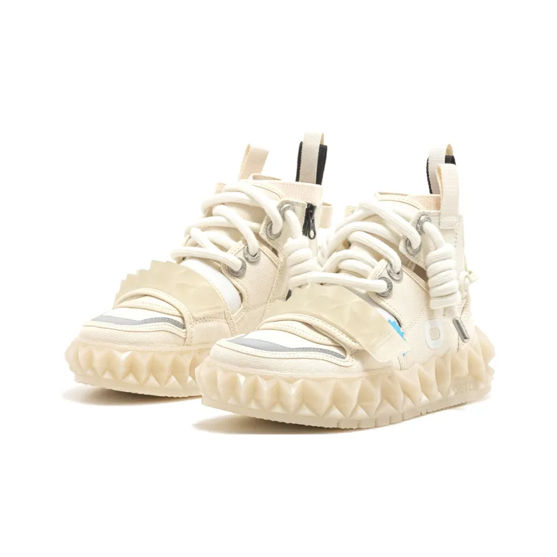 OETZI Ice Mountain Series 1 Warm High Top Skateboard Shoes Unisex Beige-1