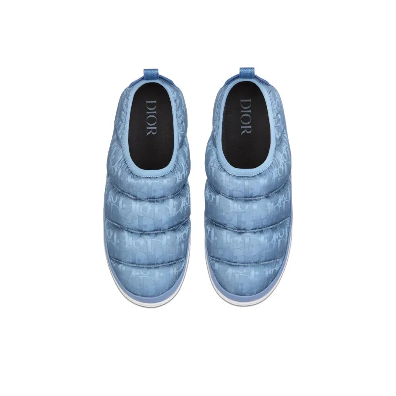 DIOR Snow Slipper Blue Oblique Technical Fabric-4