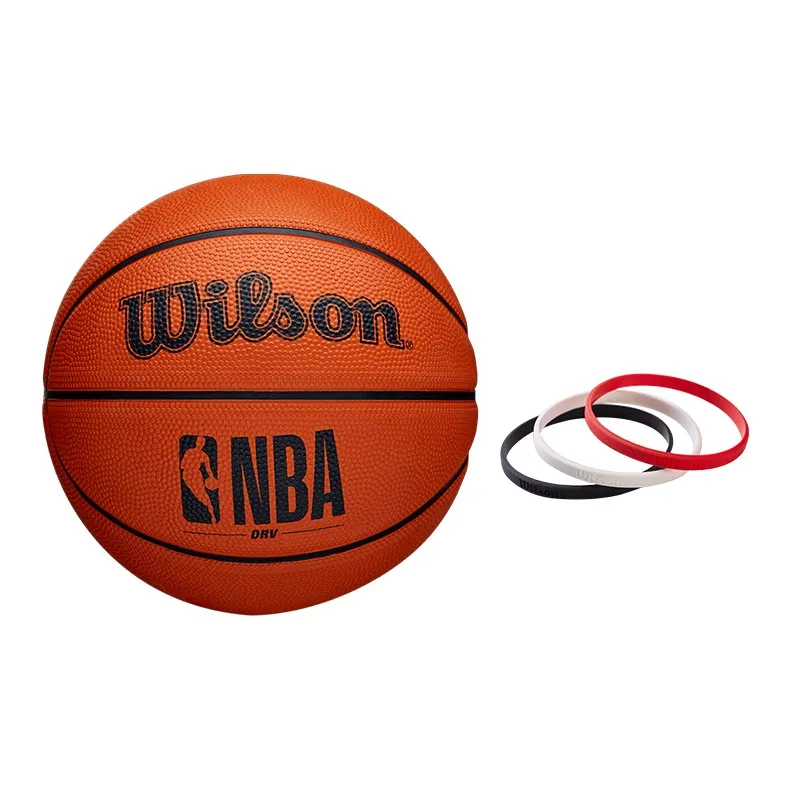 Wilson x NBA DRV Series Rubber Basketball Brown Size 7 Ball Training-13
