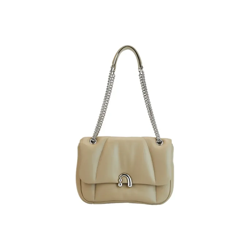 AMAZING SONG Sheepskin Chain Bag, Flower Bun Bag, Shoulder Bag, Crossbody Bag Women's Elegant Black/Taro Purple/Acorn-9