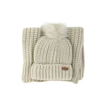 BARBOUR Saltburn Beanie & Scarf Knit Set