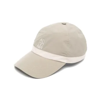 Brunello Cucinelli Polyester Baseball Caps Men's Gray