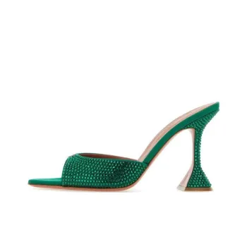 AMINA MUADDI Slide Slippers Women's Green