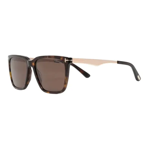 TOM FORD Eyewear Tortoiseshell-effect Square-frame Sunglasses