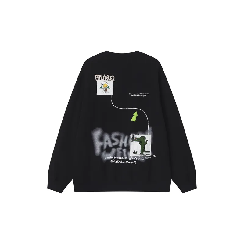 PAINWAKE Sweatshirt Unisex Black-1