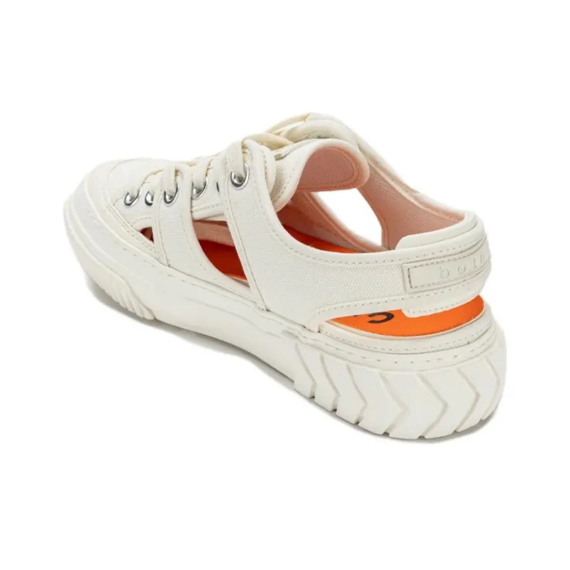Both Low Top Skateboard Shoes Unisex White-3