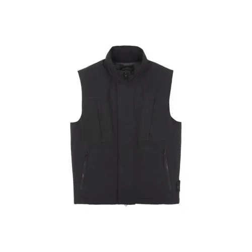 STONE ISLAND Vests Unisex Black