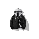 Black (Thickened and Fleece-lined Padded Jacket)