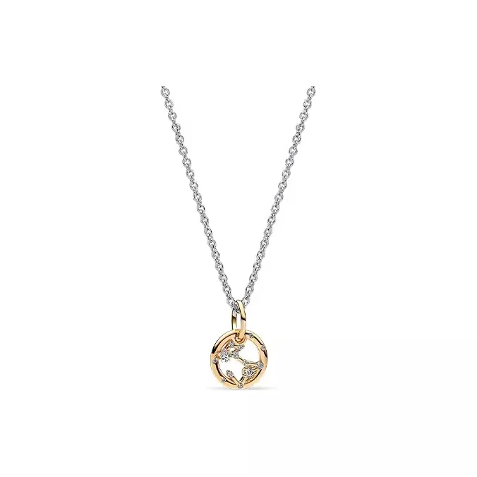 Pandora Copper Silver Alloy Necklaces Unisex Multicolor-9