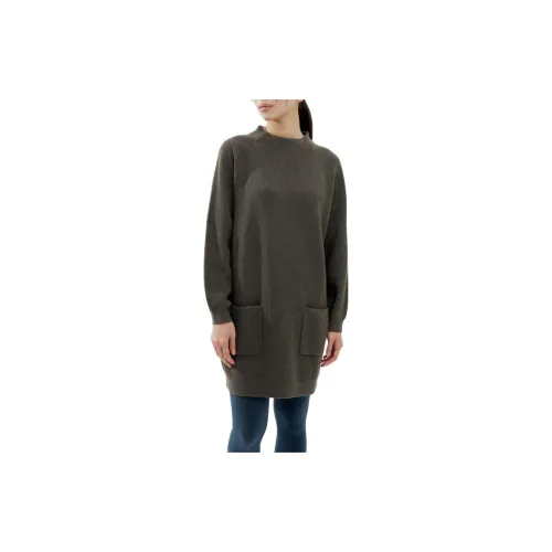 UNIQLO FW23 U Series Long-Sleeved Dresses Women's Olive