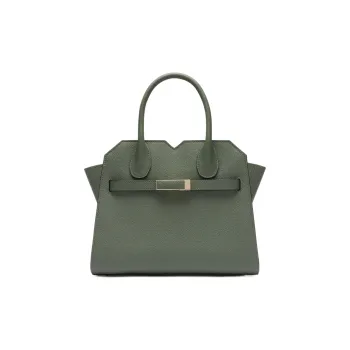 Valextra Millepunte Calfskin Shoulder Bag, Crossbody Bag, Handbag Mini Women's Musk Green