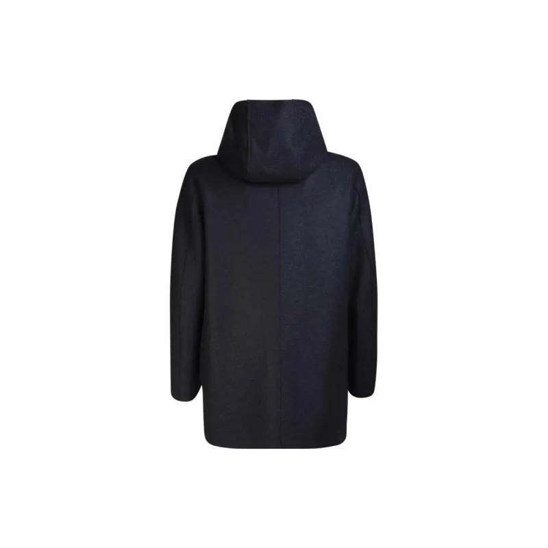 HARRIS WHARF LONDON Hooded Felt Coat-1