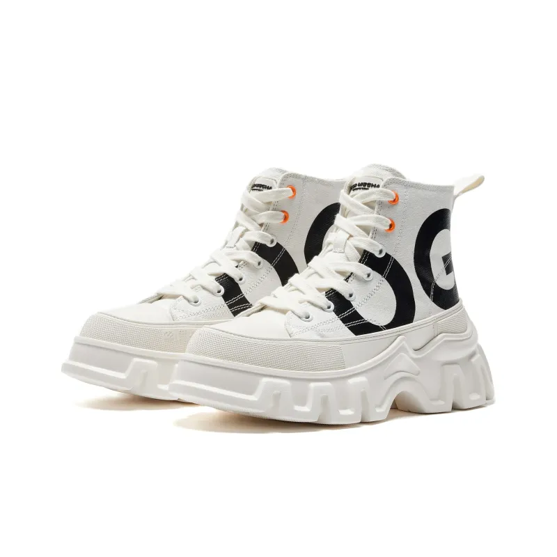 OGR Lull Collection 2.0 High Top Canvas Shoes Unisex White-2
