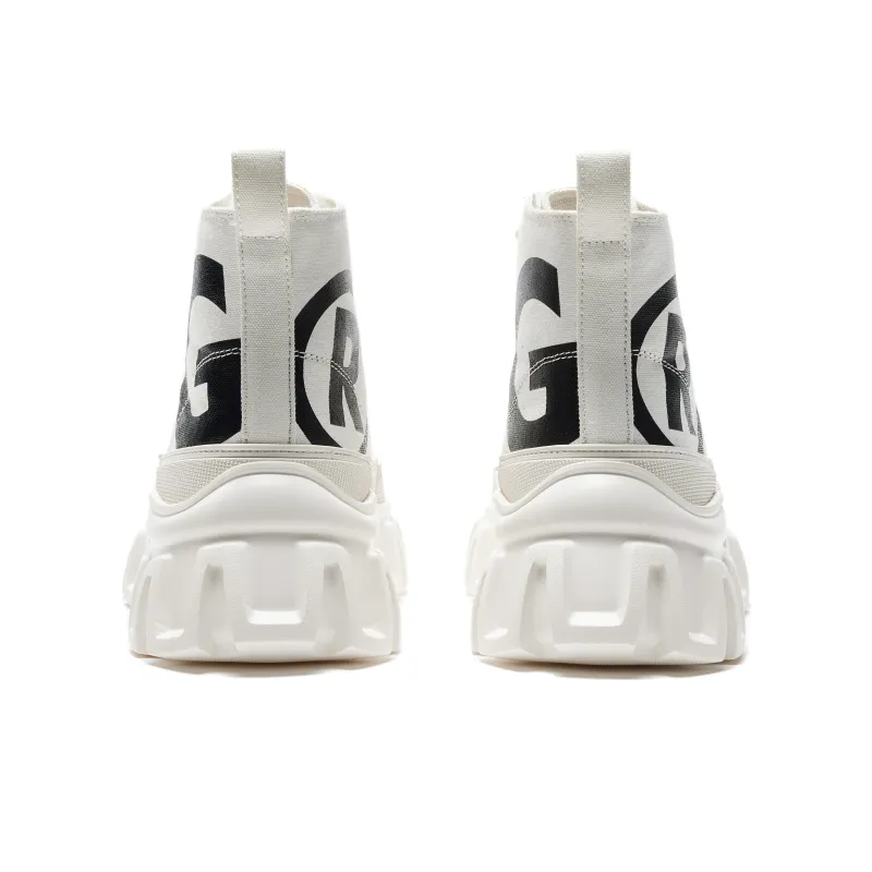 OGR Lull Collection 2.0 High Top Canvas Shoes Unisex White-3