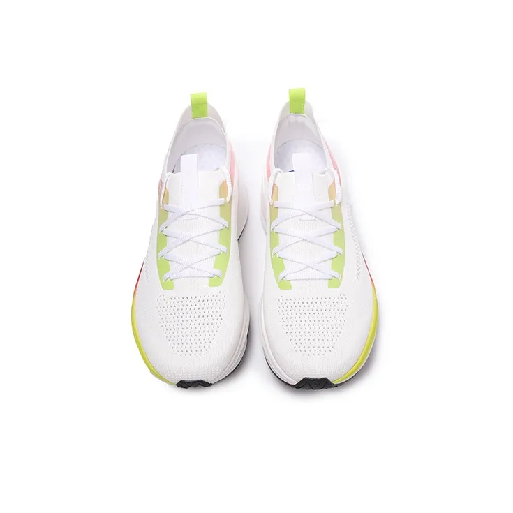 VOIT Running Shoes Unisex Low Top White Rainbow-3