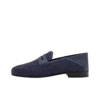 MANOLO BLAHNIK Loafers Men's Blue Black