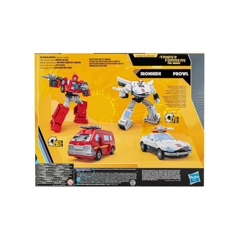 Hasbro Transformers Toy BB Collection SS86 V-Class Ironhide+D-Class Police Car Set Assembled Models-4