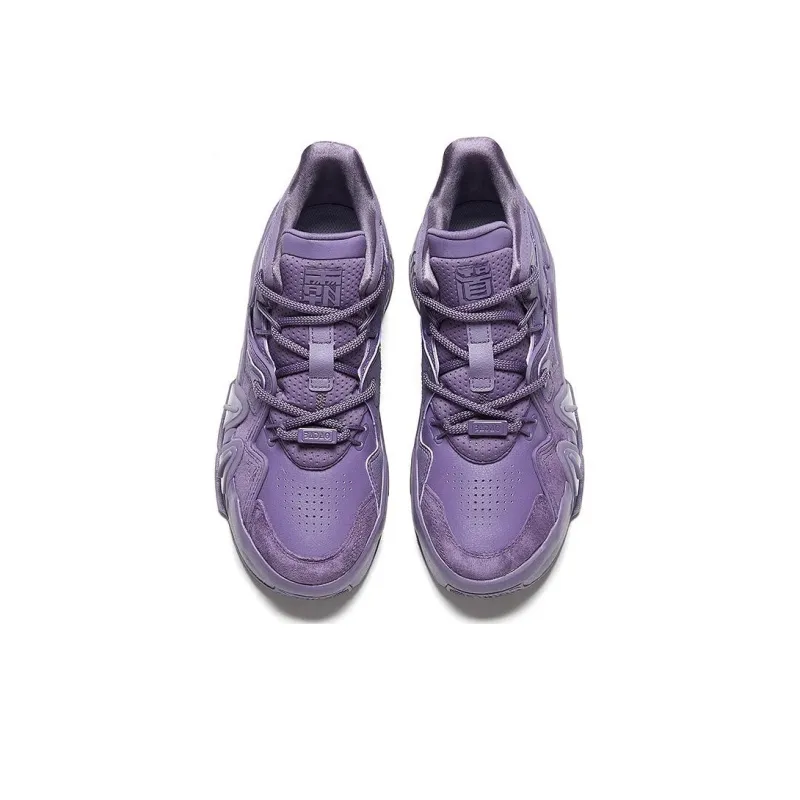 Anta Dominant 4.0 Shock Absorbers Mid Top Running Shoes Men's Purple-2