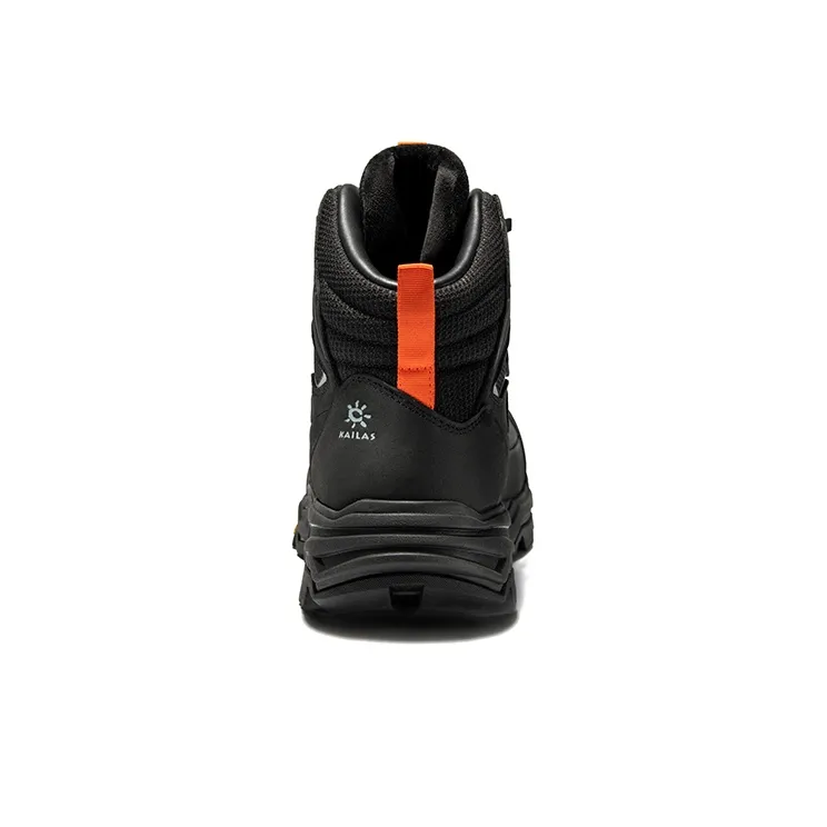 KAILAS N53 2 FLT Collection Slip Resistant Water Resistant Mid Top Outdoor Snowy Hiking Shoes Men's Ink Black-3
