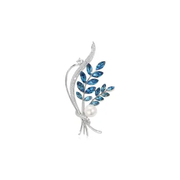 JUICY GRAPE Pearl Crystal Brooches Women's