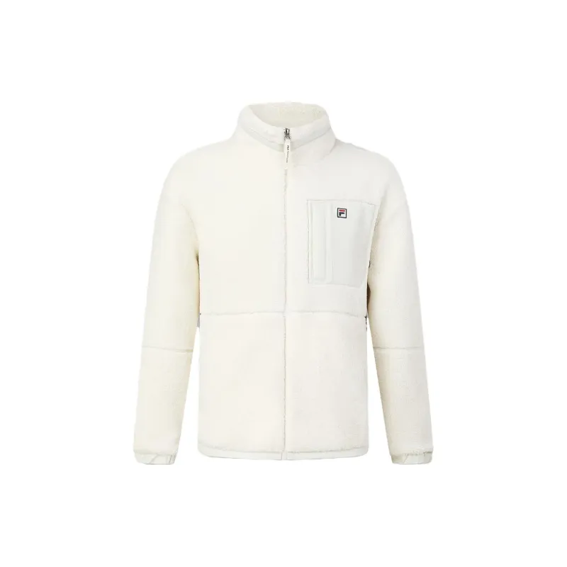 FILA Velvet Jackets Men Asparagus White-1